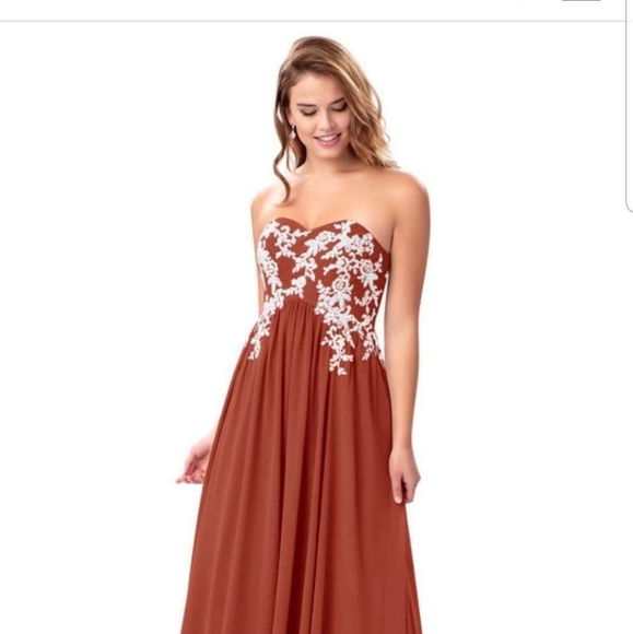 Azazie Charisse paprika - Picture 3 of 9